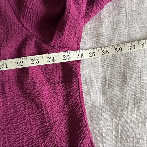 Soft Surroundings Blouse Womens 2X Purple Button Up Textured Lagenlook Flowy - Picture 13 of 13